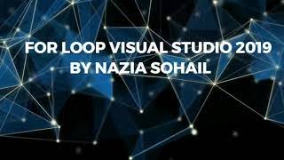 FOR LOOP VISUAL STUDIO 2019