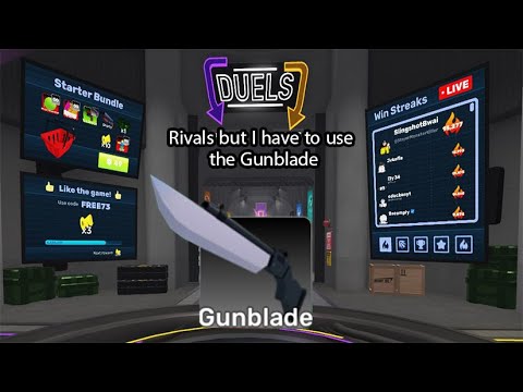 [Roblox] Rivals but I have to use the Gunblade - YouTube