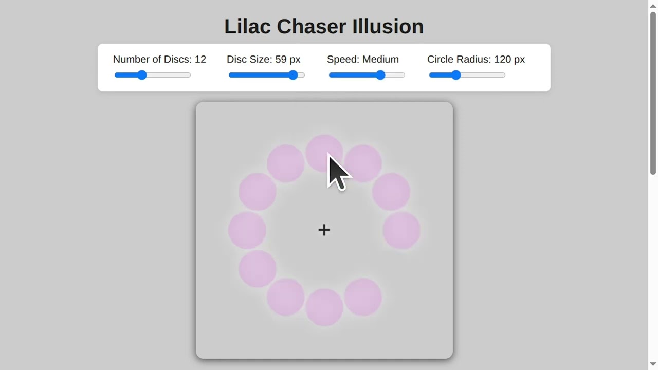 Coding Optical Illusions with AI: Building the Lilac Chaser in JavaScript