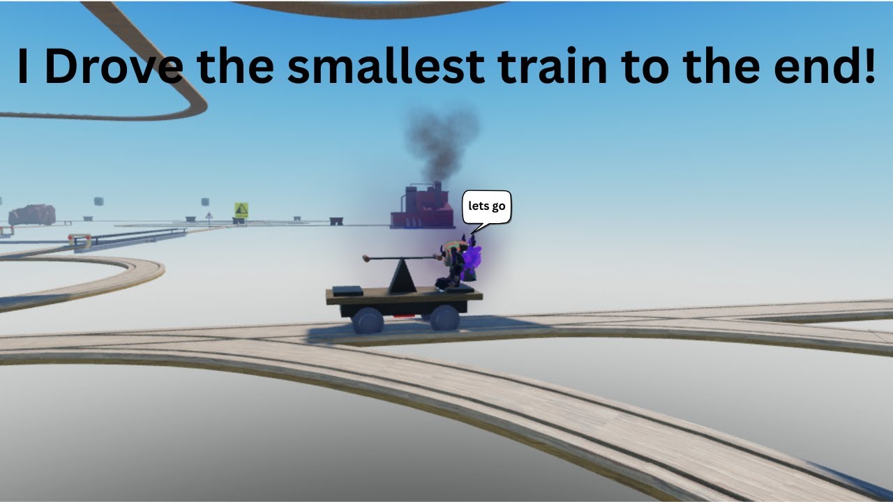 Я проехал самый маленький поезд в Roblox до конца!