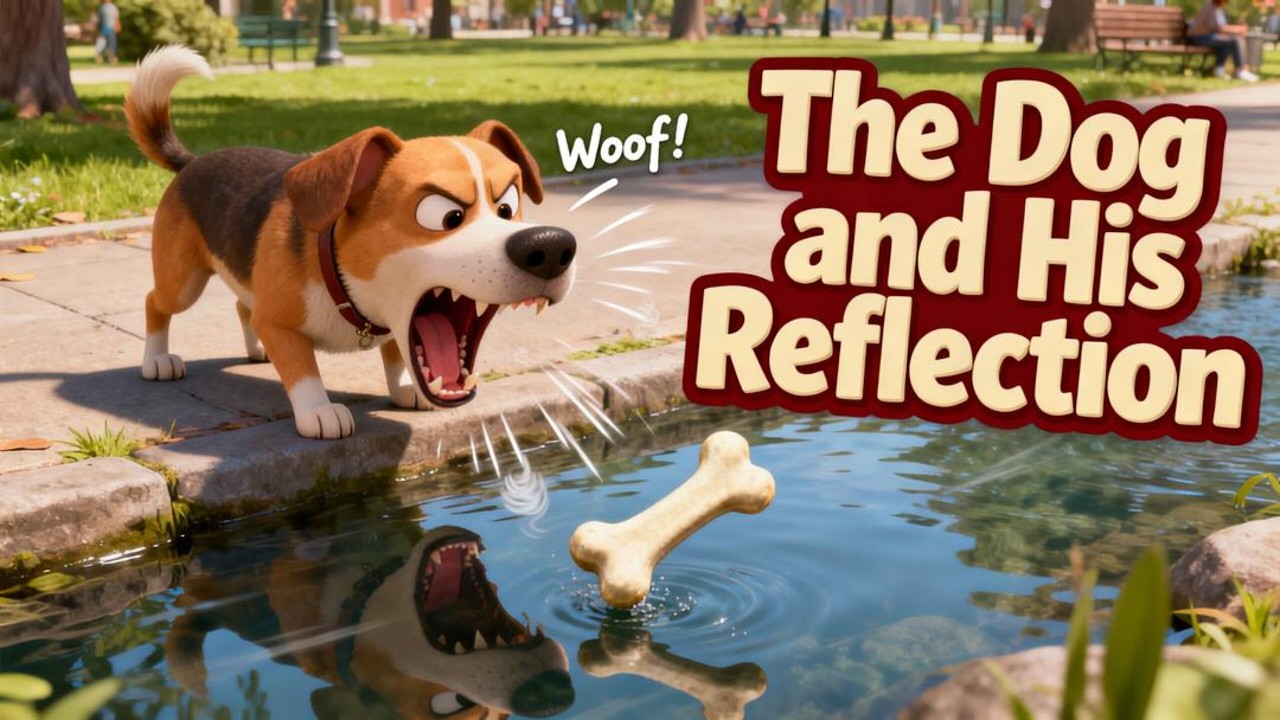 The Greedy Dog 🐶| The Dog and His Reflection | Moral Stories for Kids | Fabulous Fables
