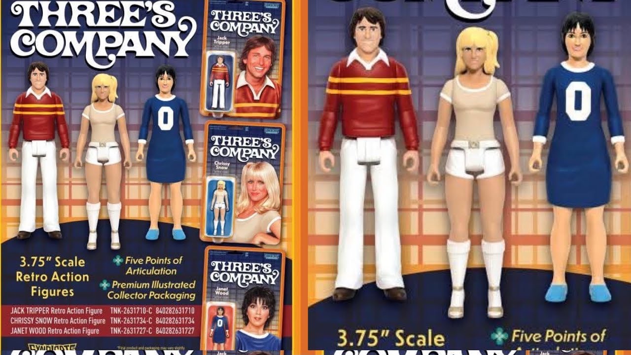 New Retro 80s Three's Company action figures revealed by Syndicate