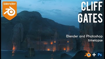 Cliff Gate - Concept Art in Blender