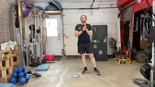 Slider Skater Squat (Regression 3)