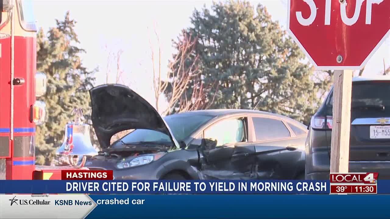 Driver cited in morning crash in Hastings - YouTube