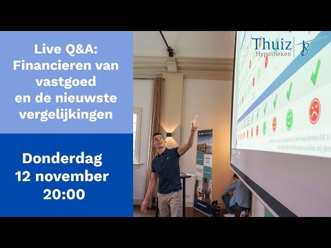 Live Q&A: Financieren van vastgoed en de nieuwste vergelijkingen