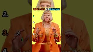 'Sunflower - Real Voice vs Autotune 😳 |   Ashnikko, AURORA, Laufey'  #music