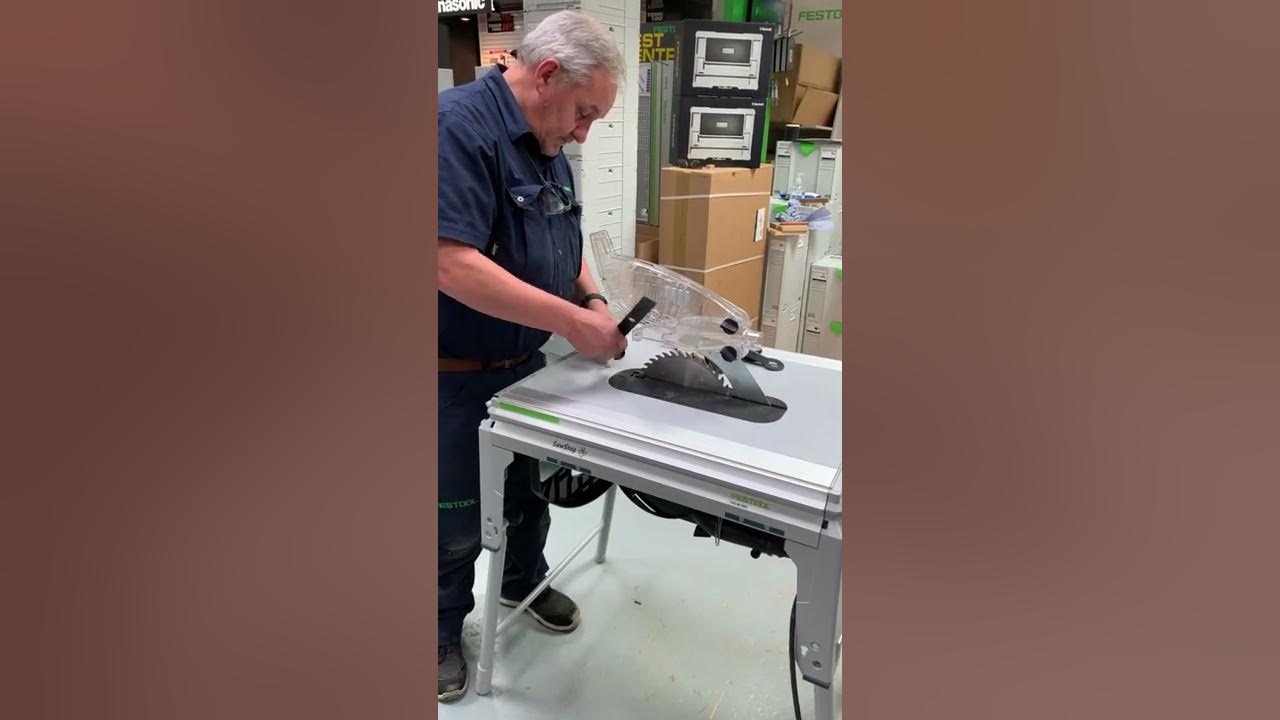How to Change the Blade & SawStop Cartridge on the Festool TKS 80 Table
