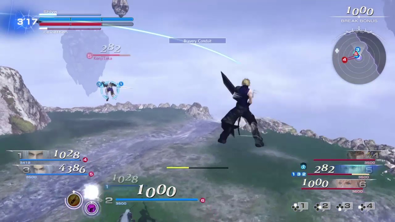 Fantasy Dissidia NT - Cloud Strife online match