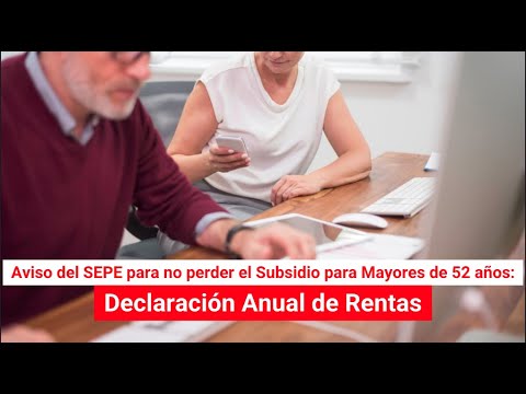 Aviso del SEPE para no perder el Subsidio para Mayores de 52 años ...