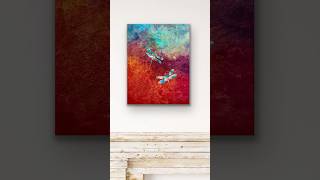 Simple Technique Creates Dimensional Dragonfly Art #arttutorial #easycraft