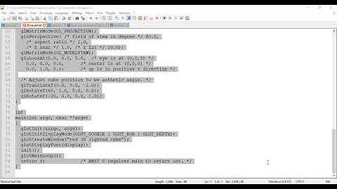 3D CUBE USING OPEN GL WITH CODE BLOCKS