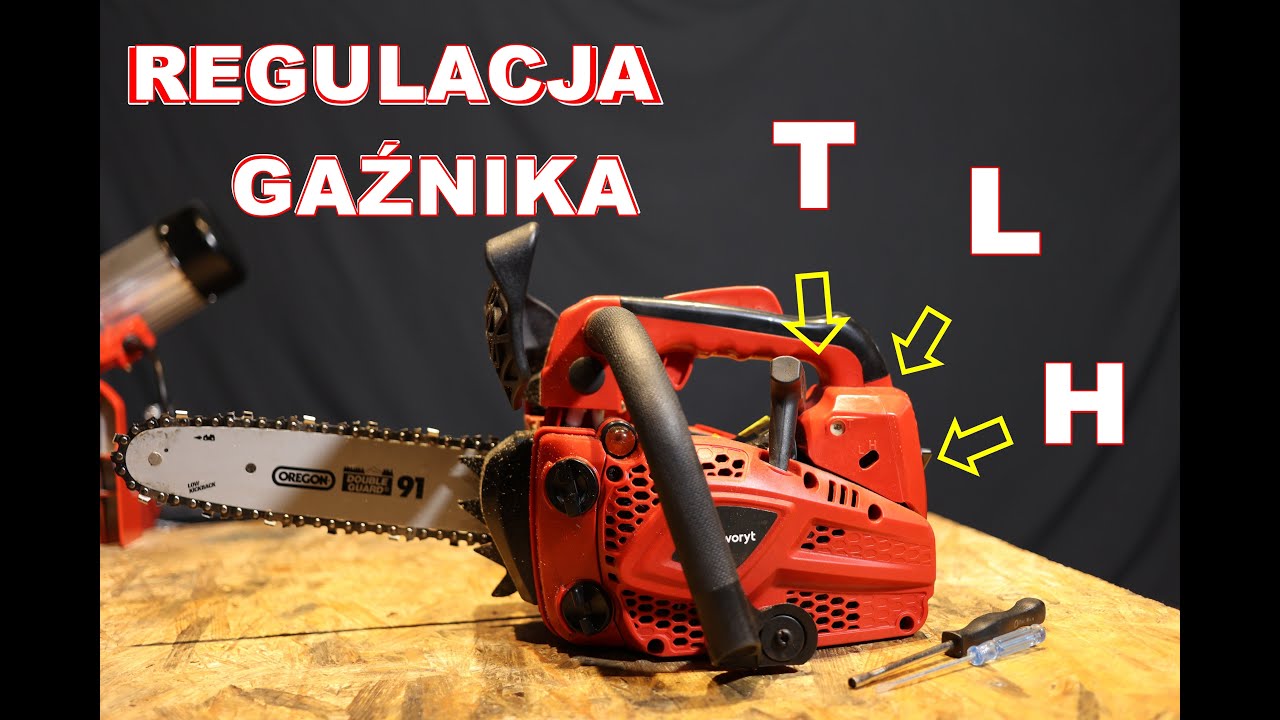 Regulacja gaźnika w chińskiej pilarce na słuch bez obrotomierza Jak