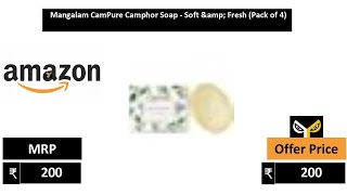 Mangalam CamPure Camphor Soap   Soft & Fresh Pack of 4 screenshot 5