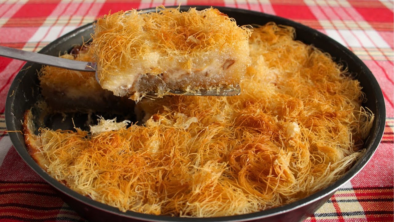 Κανταΐφι με Κρέμα και Καρύδια - Γαλακτομπούρεκο - Κανταΐφι - Μπακλαβάς - 3 σε 1