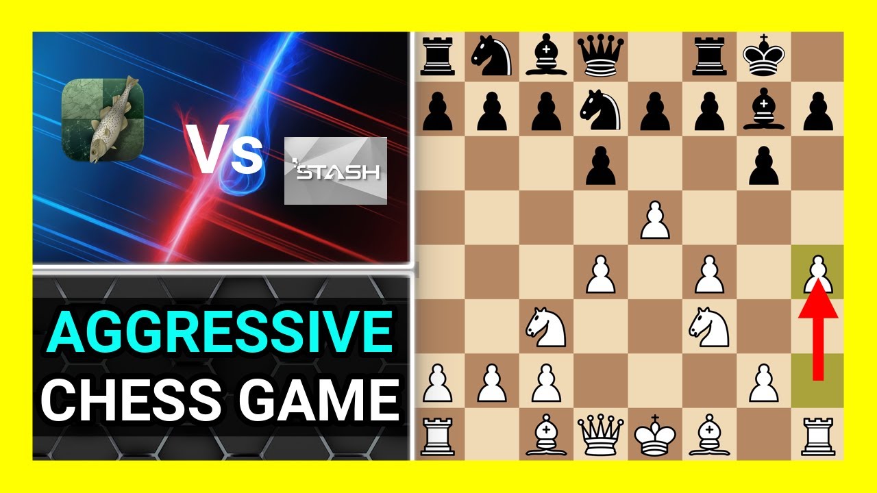 Aggressive Chess Engine Game, Stockfish 16.1 vs Stash 34.0, Watch and ...