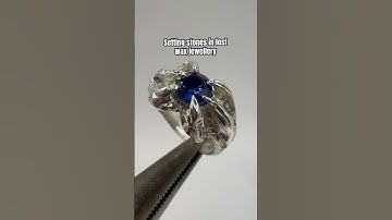 How to Set Stones In Jewellery After Casting Using The Lost Wax Method. #lostwax #handmadejewellery