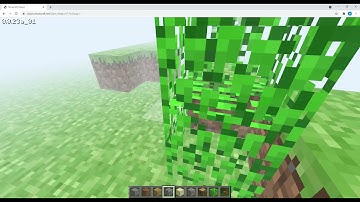 Minecraft Classic parkour but the render distance is set to tiny