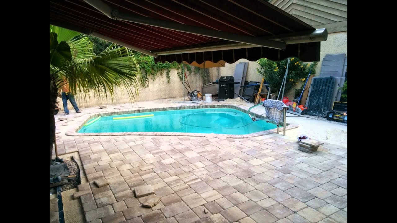 Photos of the renovation of the back yard.