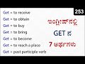 7 Uses of GET in English | Spoken English - 253