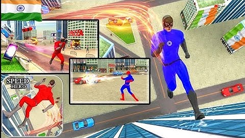 Light Speed Hero In Crime City - Flying Super Hero Games - #speedHero