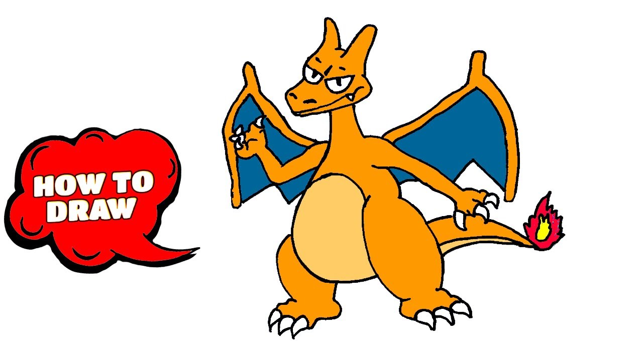 How to draw Charizard | Drawing The Pokemon Charizard Easy Step by Step