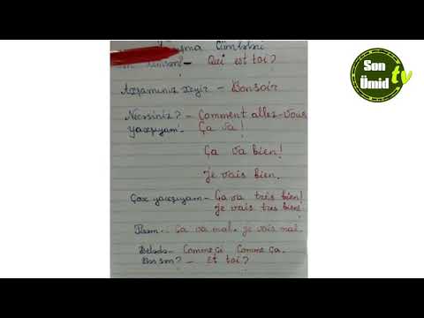 Sıfırdan fransızca. Ders #7. / Fransız dili Tanışma cümlələri.