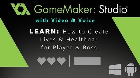Game Maker Studio: How to Create Lives & Healthbar for Player & Boss.