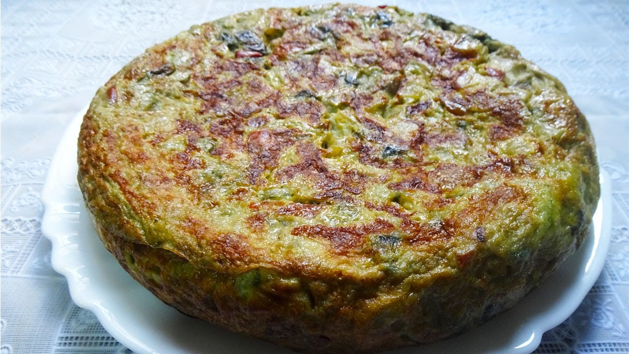 TORTILLA DE BERENJENA Y CALABACÍN