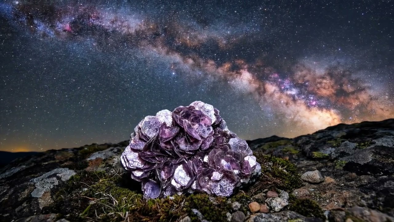 Lepidolite – 337 Hz Frequency Music | Relaxation & Sleep | Echoes of the Earth