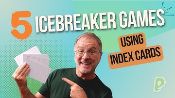 5 x Easy ICEBREAKER GAMES using Index Cards | playmeo