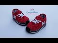 Tênis NEW BALANCE de crochê - Tamanho 09 cm - Crochet Baby Yara Nascimento