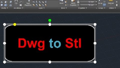 Dwg to Stl - Autocad Tutorial