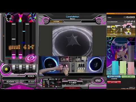 [beatmania IIDX 32 Pinky Crush) Constellation SP HYPER 9 AA Rank