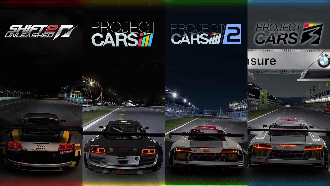 Project Cars 3 VS NFS Shift 2 VS Project Cars 2 VS Project Cars