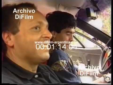 Diego Maradona y la Ferrari (Año 1990) DiFilm