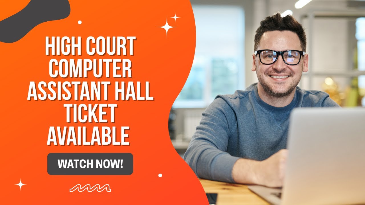 High court computer assistant, Hall ticket available now - YouTube