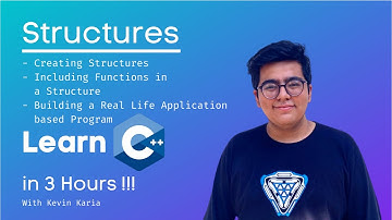 11. Structures in C++ | Learn C++ in 3 Hours! | Kevin Karia #coding #learning #c #crashcourse