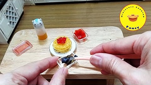 The Smallest Real Waffle Mini Food Recipe | Tiny Food by Fancy Miniature Cooking / ASMR cooking