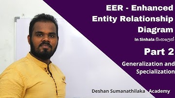 Specialization and Generalization Database To Logical Schema in Sinhala විශේෂීකරණය  සාමාන්‍යකරණය