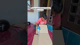 pakai mesin potong lebih cepat untuk potong kardus #sellershopee #packing #mesinpotong