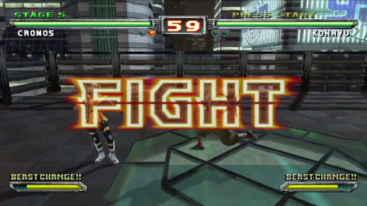 Bloody Roar Extreme Cronos max difficulty arcade run