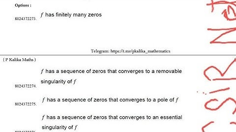 csir net question nov. 2020 asked on  Sequence of essential singularities complex analysis