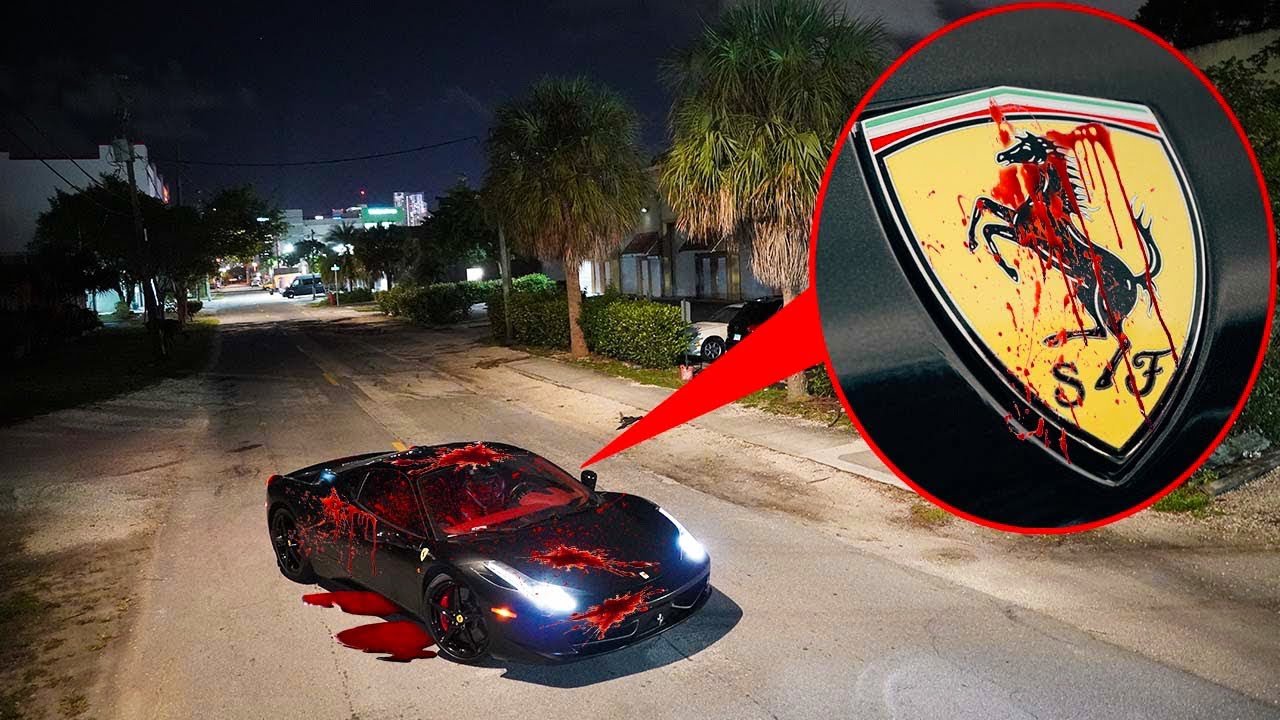 (Всё пошло не так) Если вы когда-нибудь увидите этот Ferrari, весь в крови, уезжайте как можно бы...
