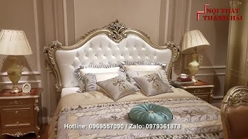 Mẫu thiết kế giường ngủ tân cổ điển phong cách Châu Âu đẹp 1