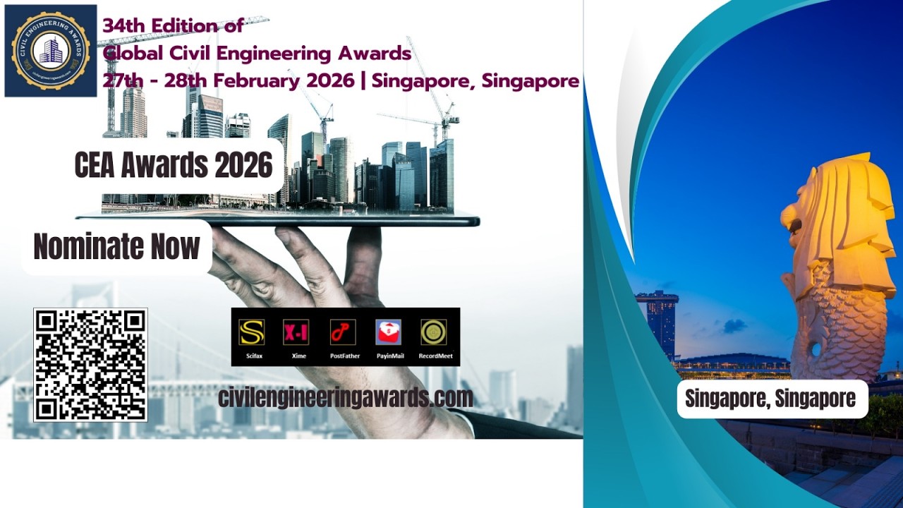 Welcome to the 34th Edition of Global Civil Engineering Awards #globalresearchawards #scifax.