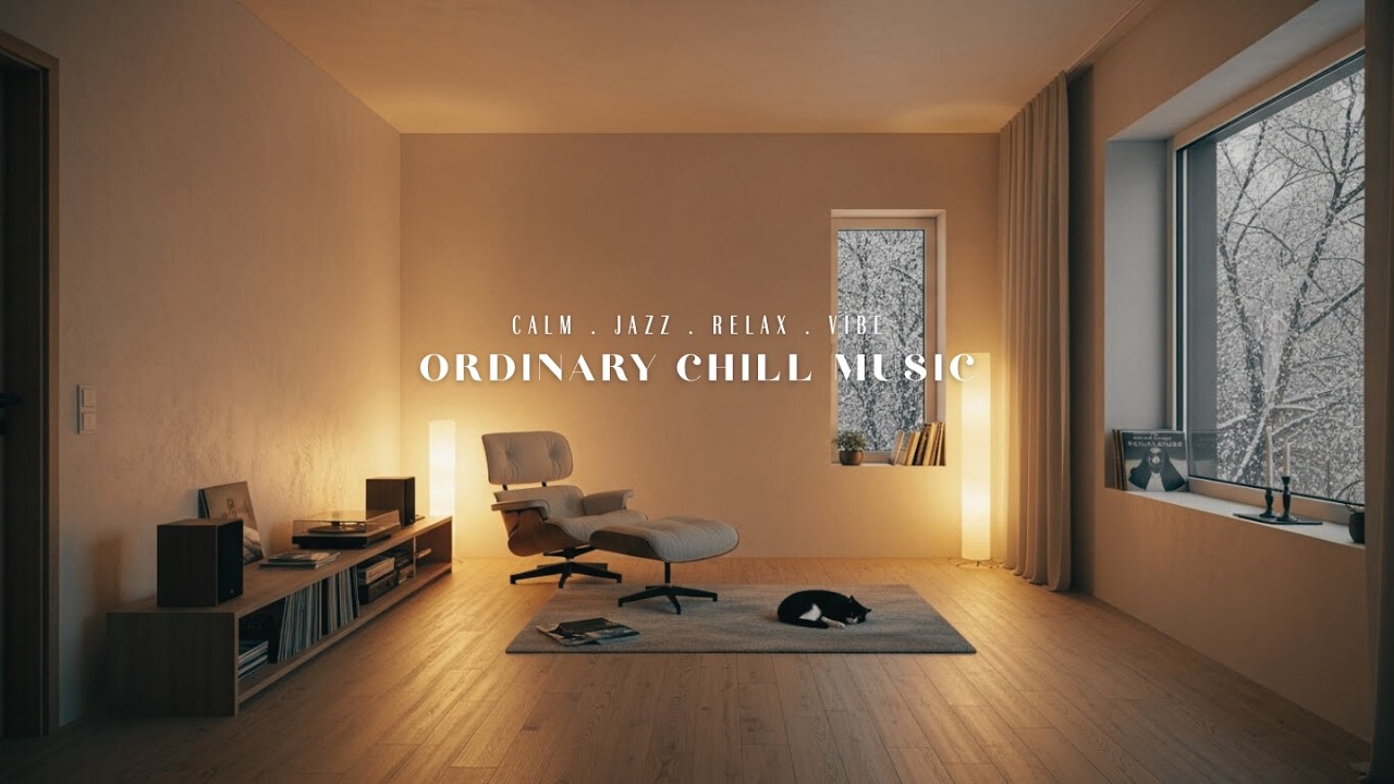 Chill Jazz Playlist | Snowy Night For Relaxing, Focus & Peaceful Vibes