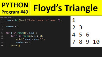 Python Program #49 - Print Floyd
