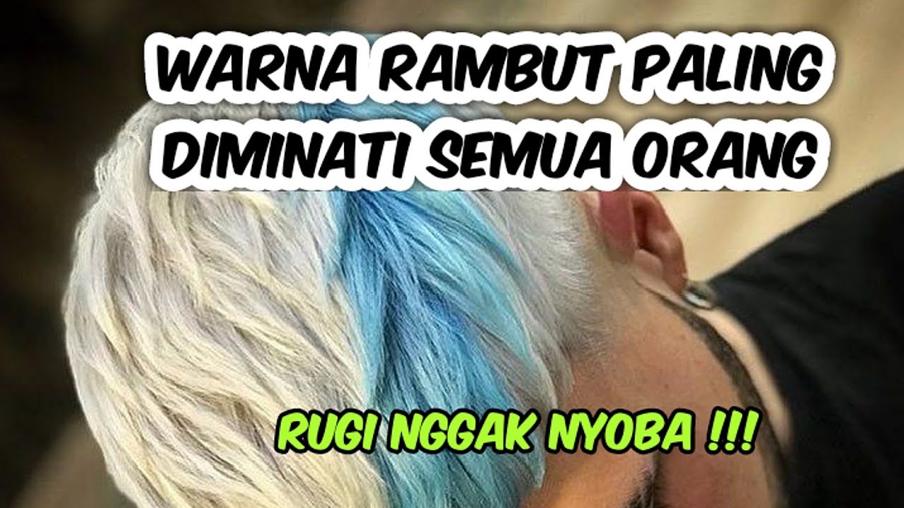  BLEACHING  RAMBUT  SAMPAI PUTIH Warna rambut  silver 