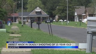 Arrest made in deadly shooting of 15-year-old
